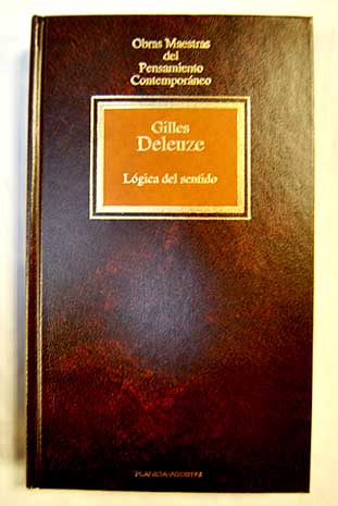 Lgica del sentido / Gilles Deleuze