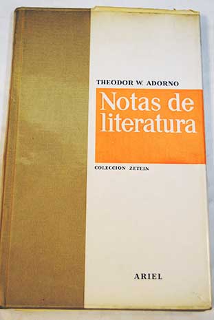 Notas de literatura / Theodor W Adorno