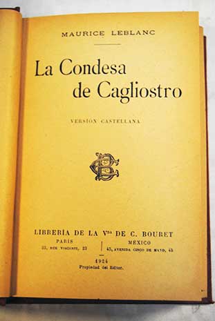 La condesa de Cagliostro / Maurice Leblanc