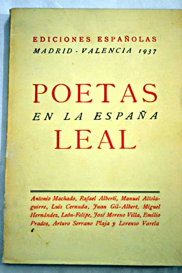 Poetas en la Espaa leal